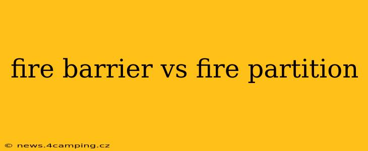 fire barrier vs fire partition