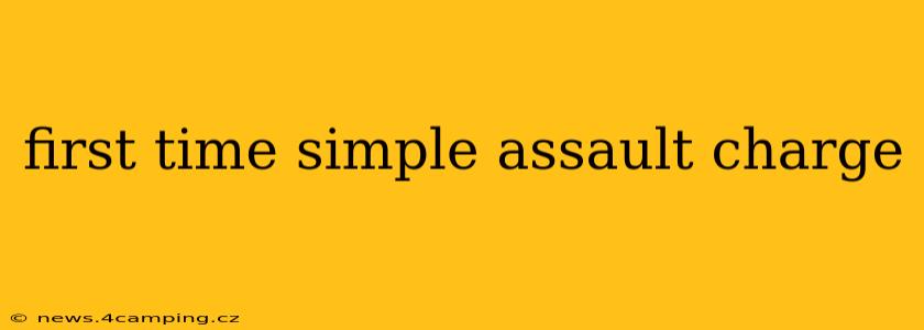 first time simple assault charge