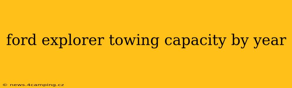 ford explorer towing capacity by year