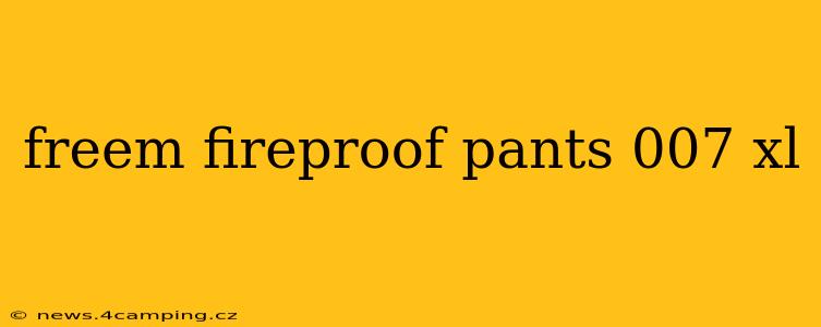 freem fireproof pants 007 xl