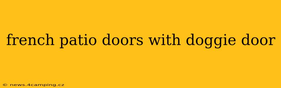 french patio doors with doggie door