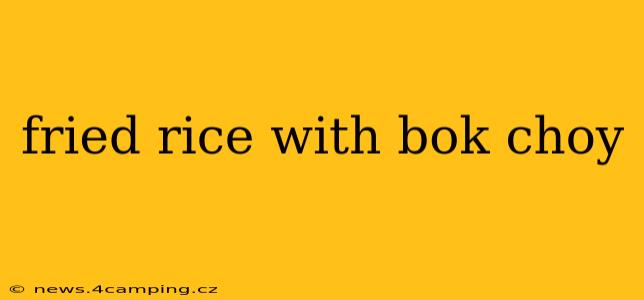fried rice with bok choy