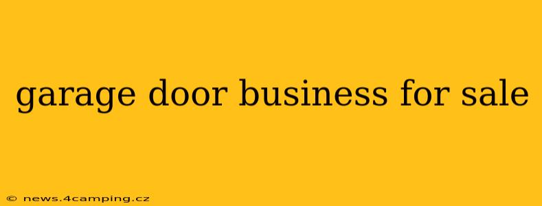 garage door business for sale