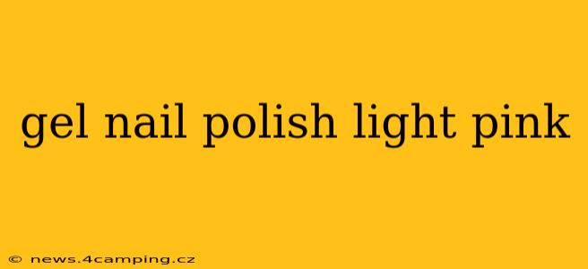 gel nail polish light pink