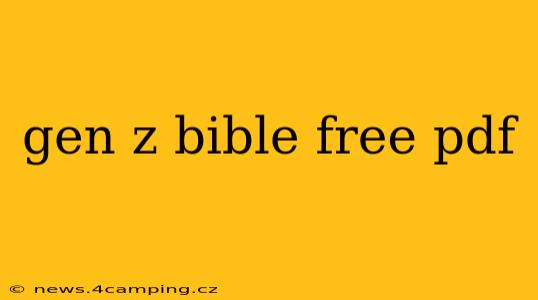 gen z bible free pdf
