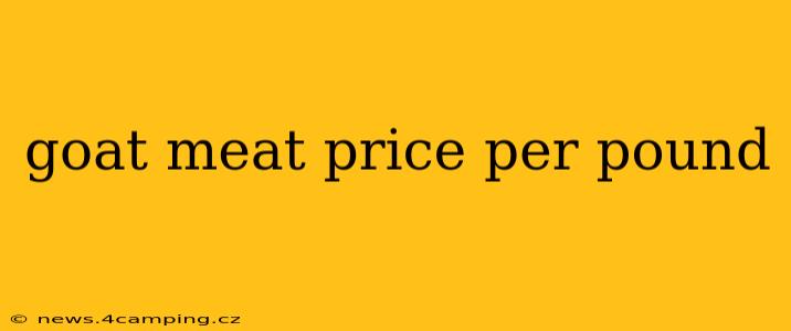 goat meat price per pound