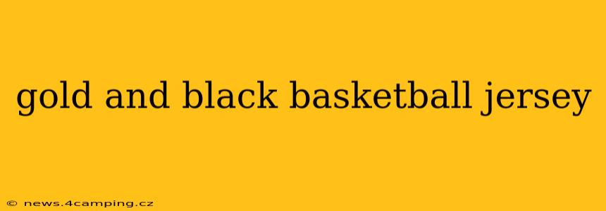 gold and black basketball jersey