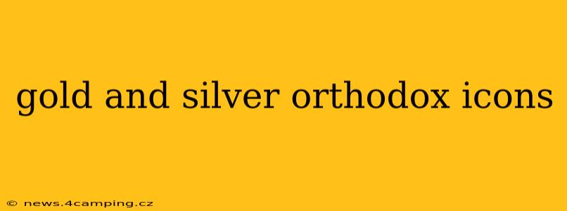 gold and silver orthodox icons