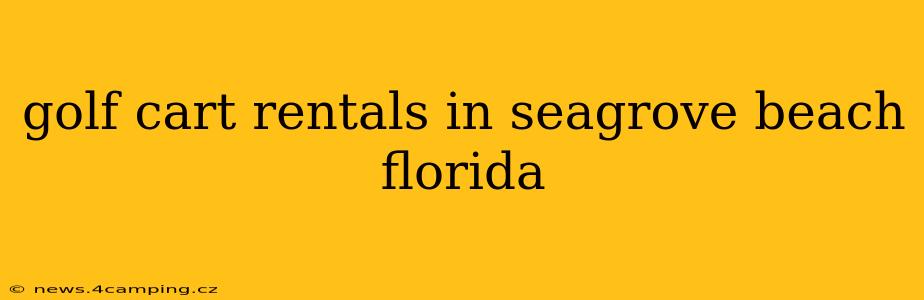 golf cart rentals in seagrove beach florida