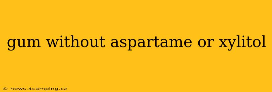 gum without aspartame or xylitol