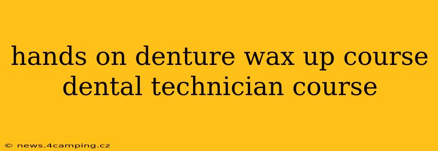 hands on denture wax up course dental technician course