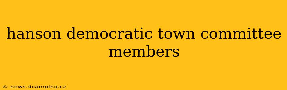 hanson democratic town committee members