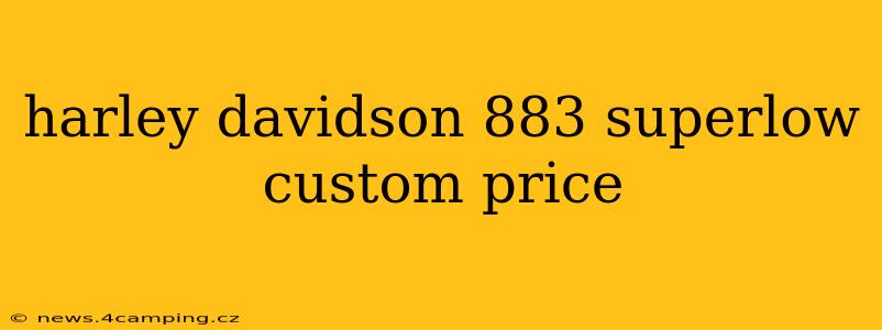 harley davidson 883 superlow custom price