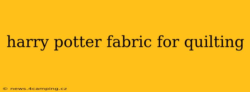 harry potter fabric for quilting