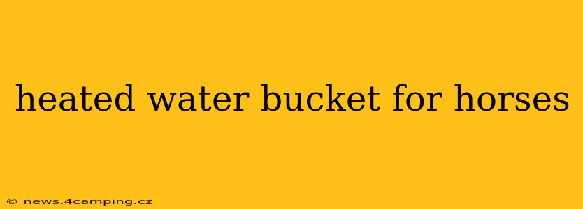 heated water bucket for horses