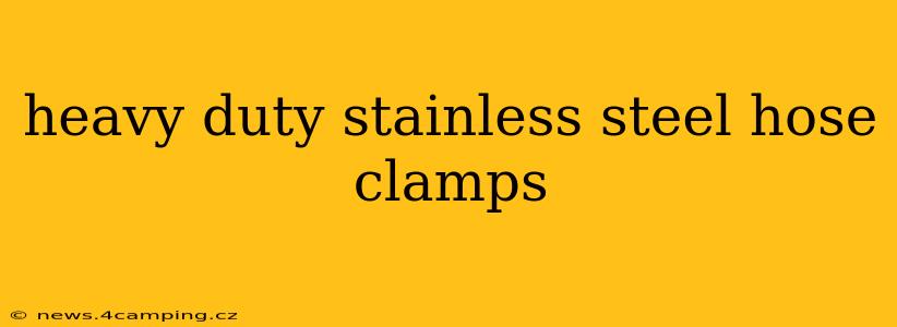 heavy duty stainless steel hose clamps