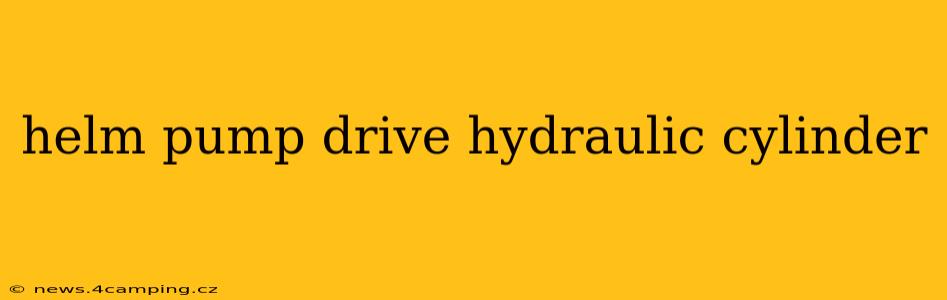 helm pump drive hydraulic cylinder