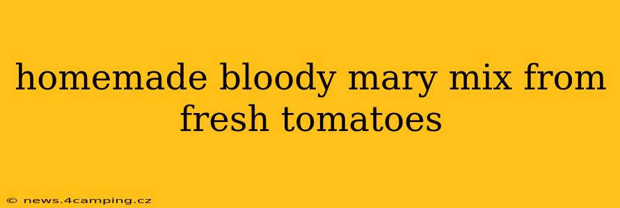 homemade bloody mary mix from fresh tomatoes