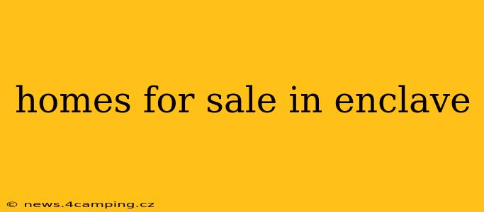 homes for sale in enclave