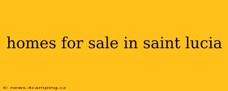 homes for sale in saint lucia