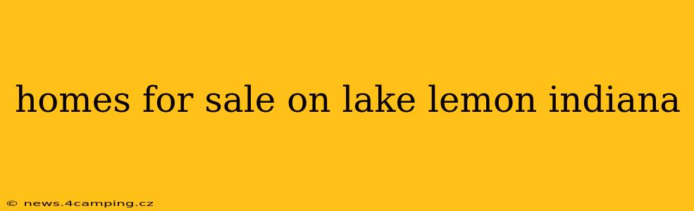 homes for sale on lake lemon indiana