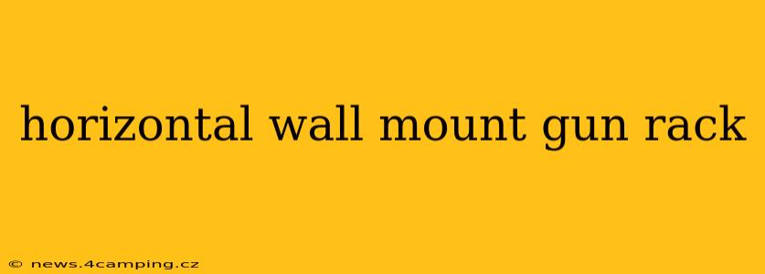 horizontal wall mount gun rack
