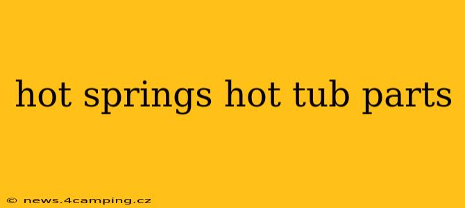 hot springs hot tub parts