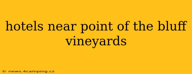 hotels near point of the bluff vineyards