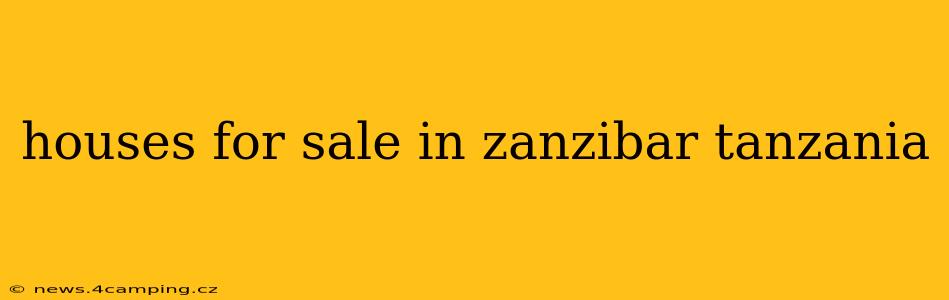 houses for sale in zanzibar tanzania