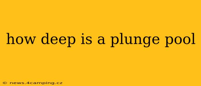 how deep is a plunge pool