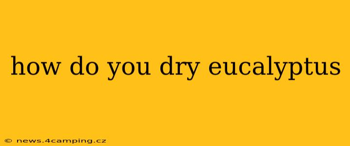 how do you dry eucalyptus