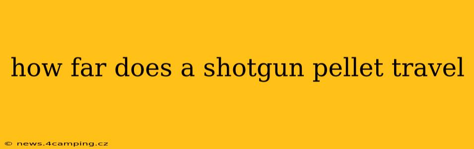 how far does a shotgun pellet travel