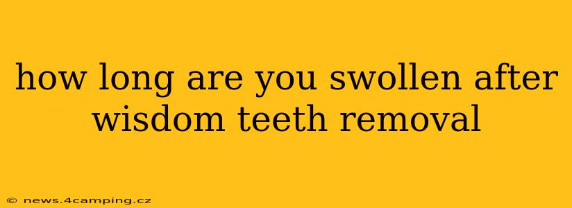 how long are you swollen after wisdom teeth removal