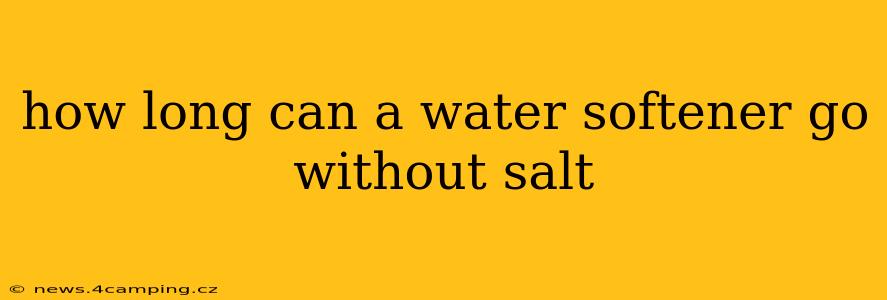 how long can a water softener go without salt
