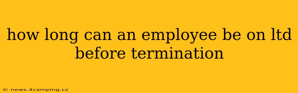 how long can an employee be on ltd before termination