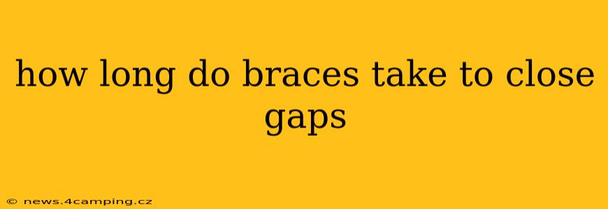how long do braces take to close gaps
