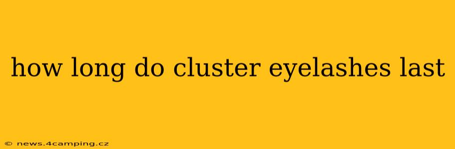 how long do cluster eyelashes last