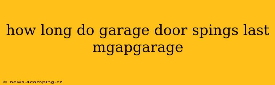 how long do garage door spings last mgapgarage