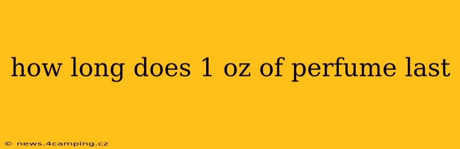 how long does 1 oz of perfume last