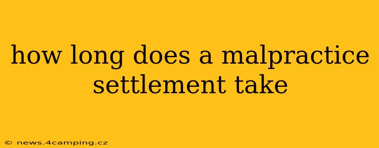 how long does a malpractice settlement take