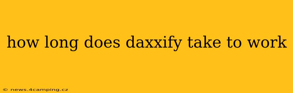 how long does daxxify take to work