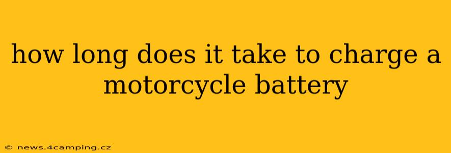 how long does it take to charge a motorcycle battery