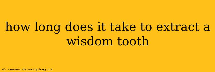 how long does it take to extract a wisdom tooth