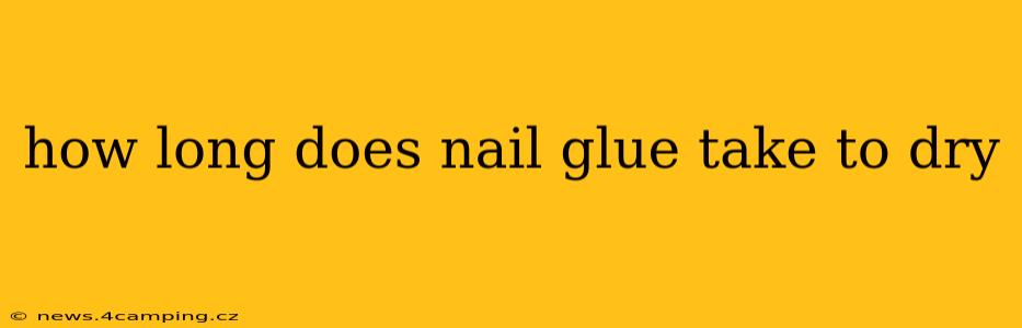 how long does nail glue take to dry