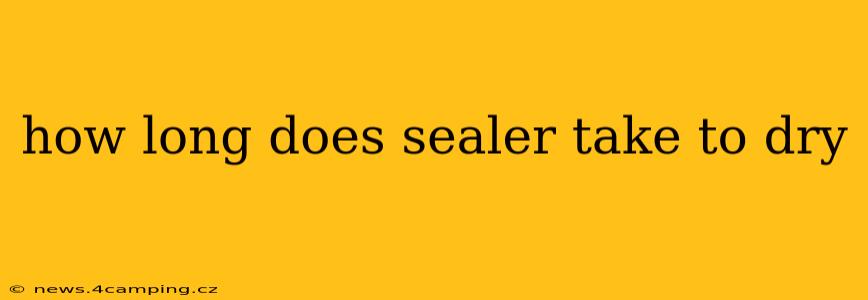 how long does sealer take to dry