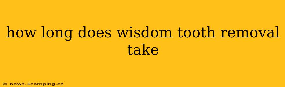 how long does wisdom tooth removal take