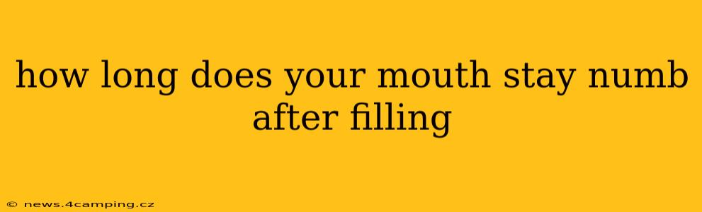 how long does your mouth stay numb after filling