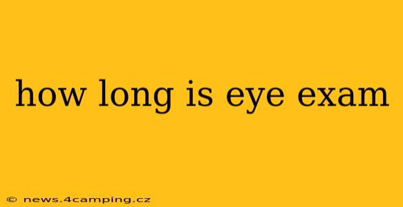 how long is eye exam