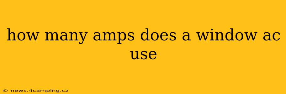 how many amps does a window ac use