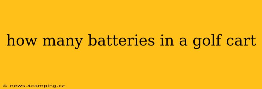 how many batteries in a golf cart